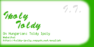 ipoly toldy business card
